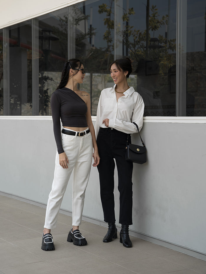 Boston Highwaist Mom Jeans in Lightblue