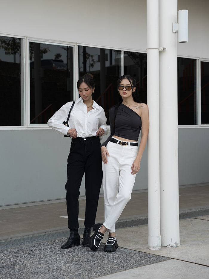 Boston Highwaist Mom Jeans in Lightblue