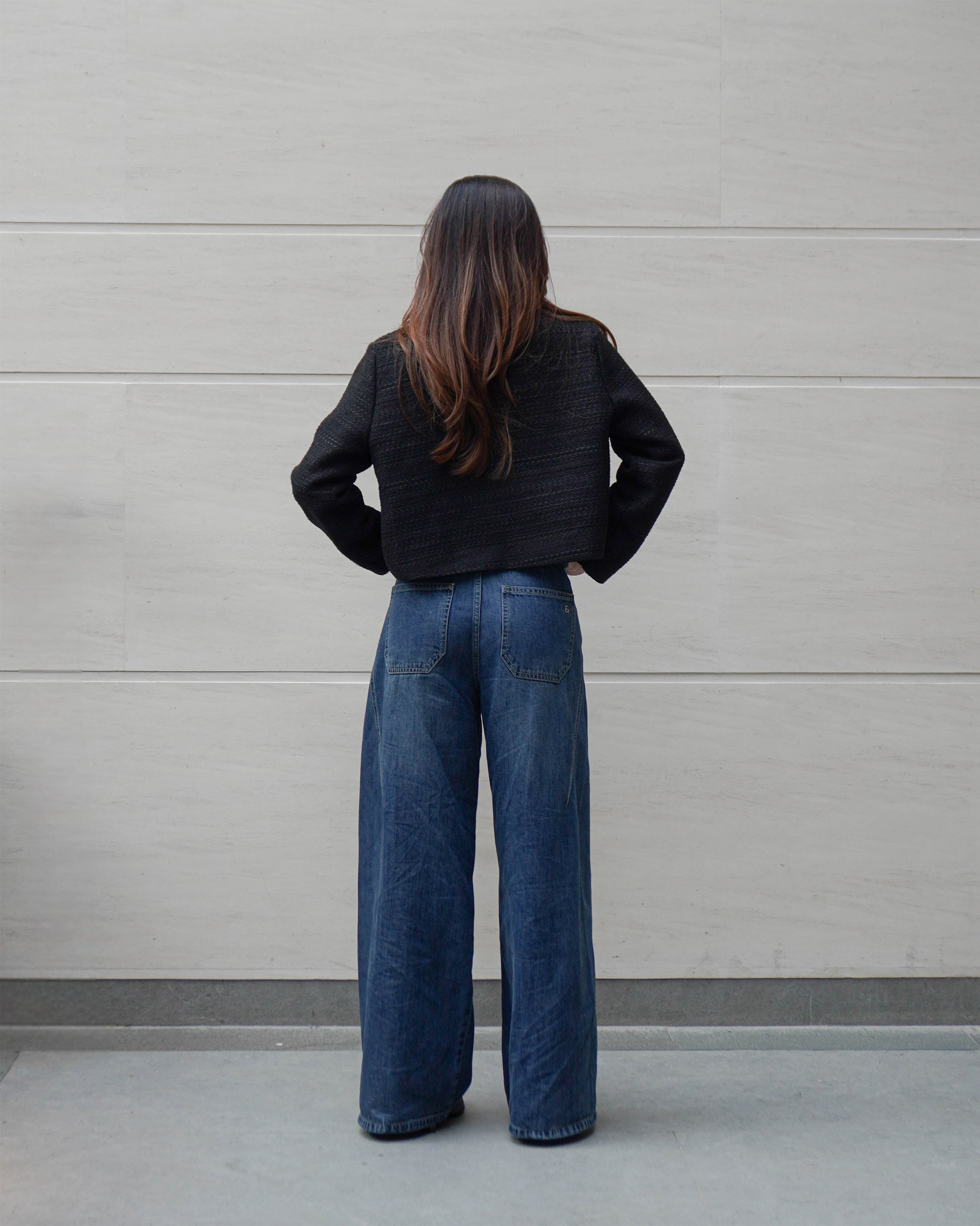 REAL Wide Jeans Dark Blue