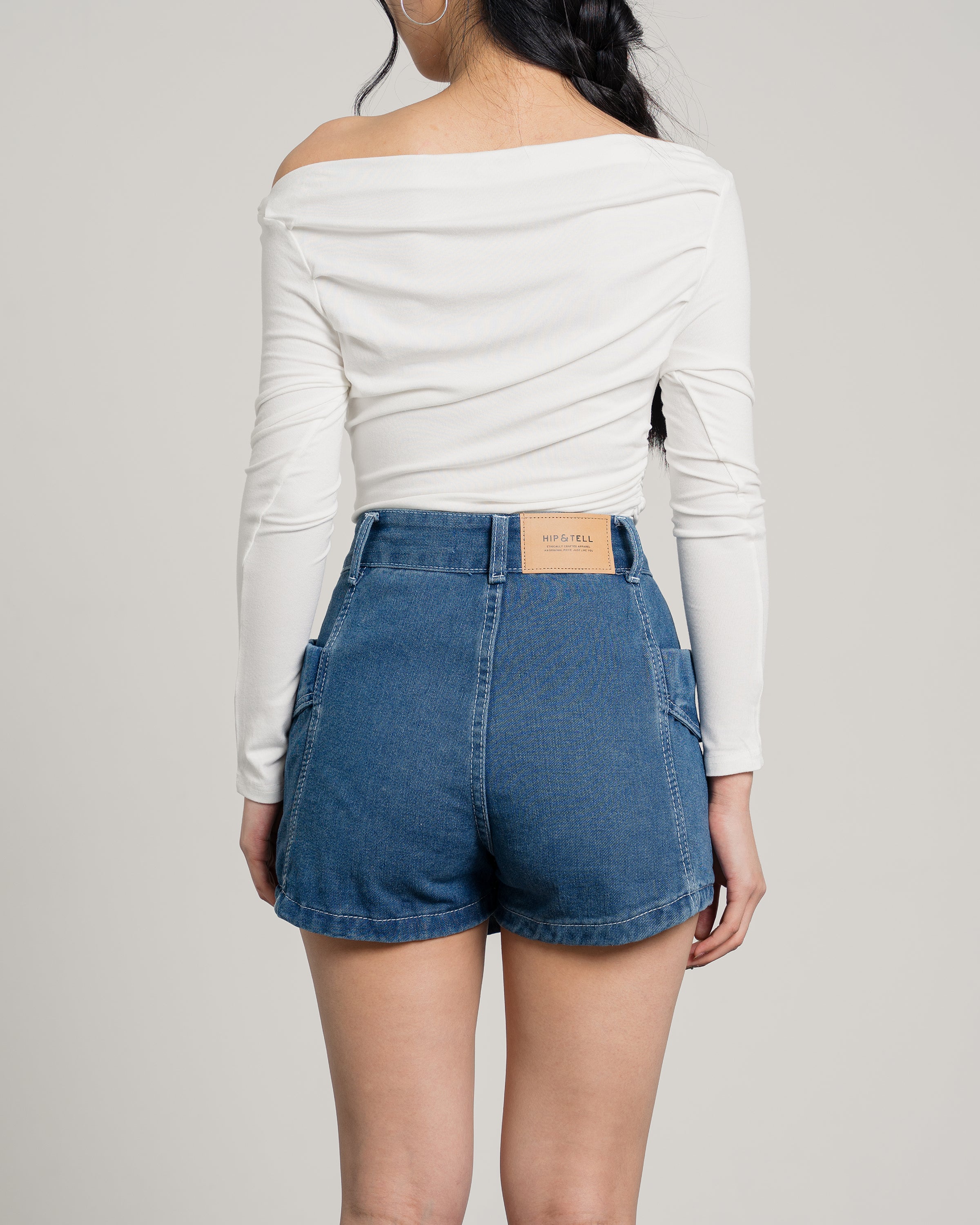 Monet Highwaist Skort Jeans Darkblue