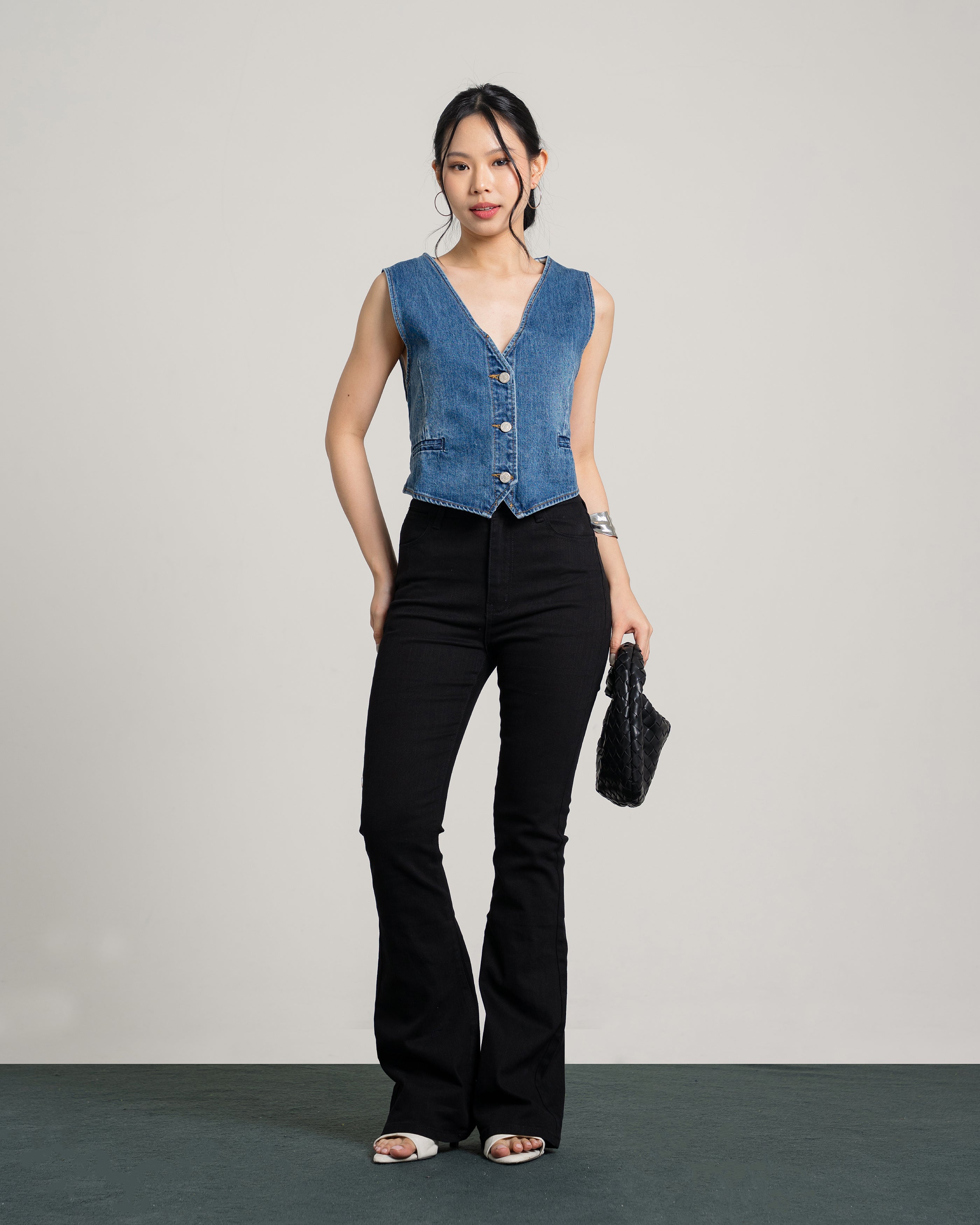 Orien Vest Denim Top