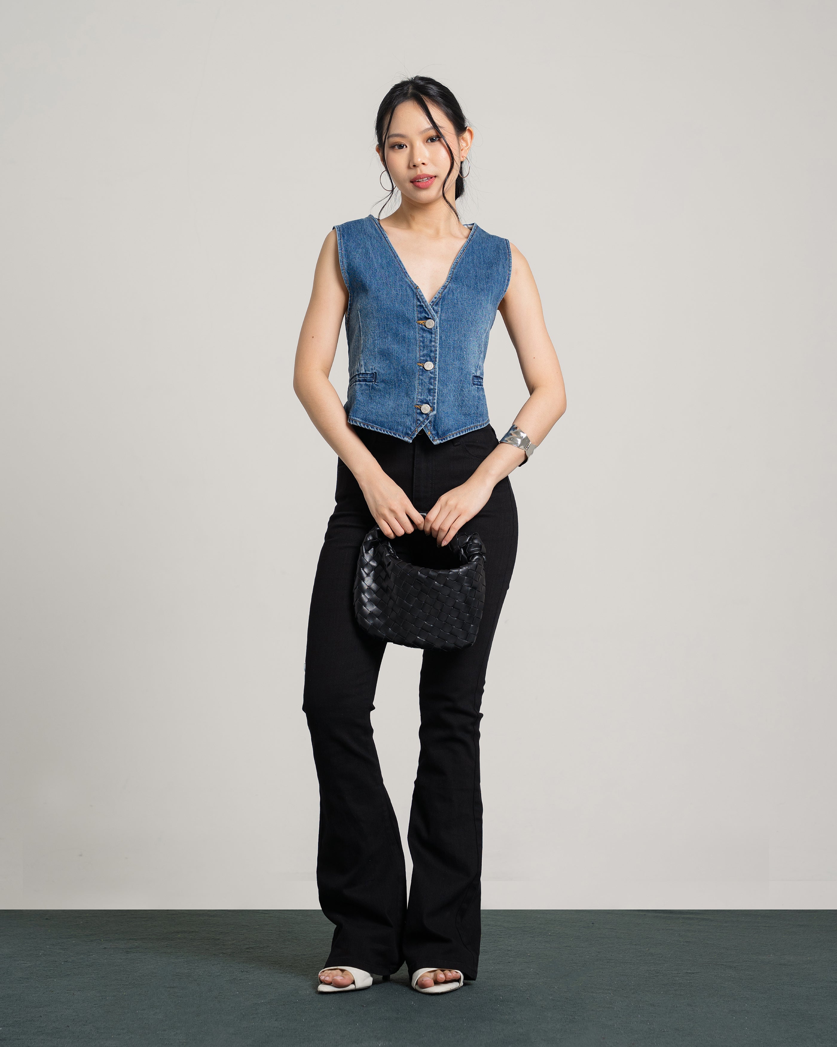 Orien Vest Denim Top
