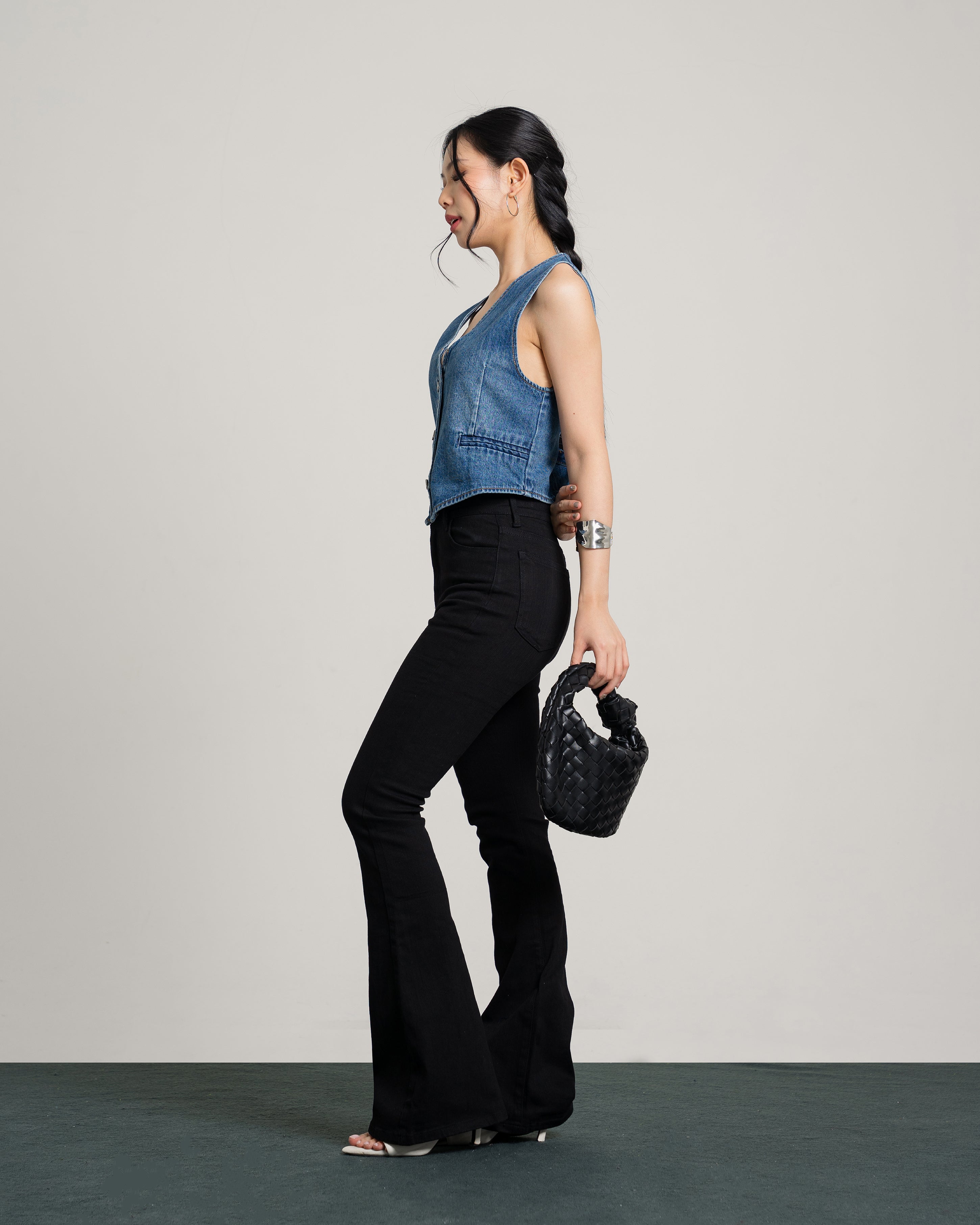 Orien Vest Denim Top
