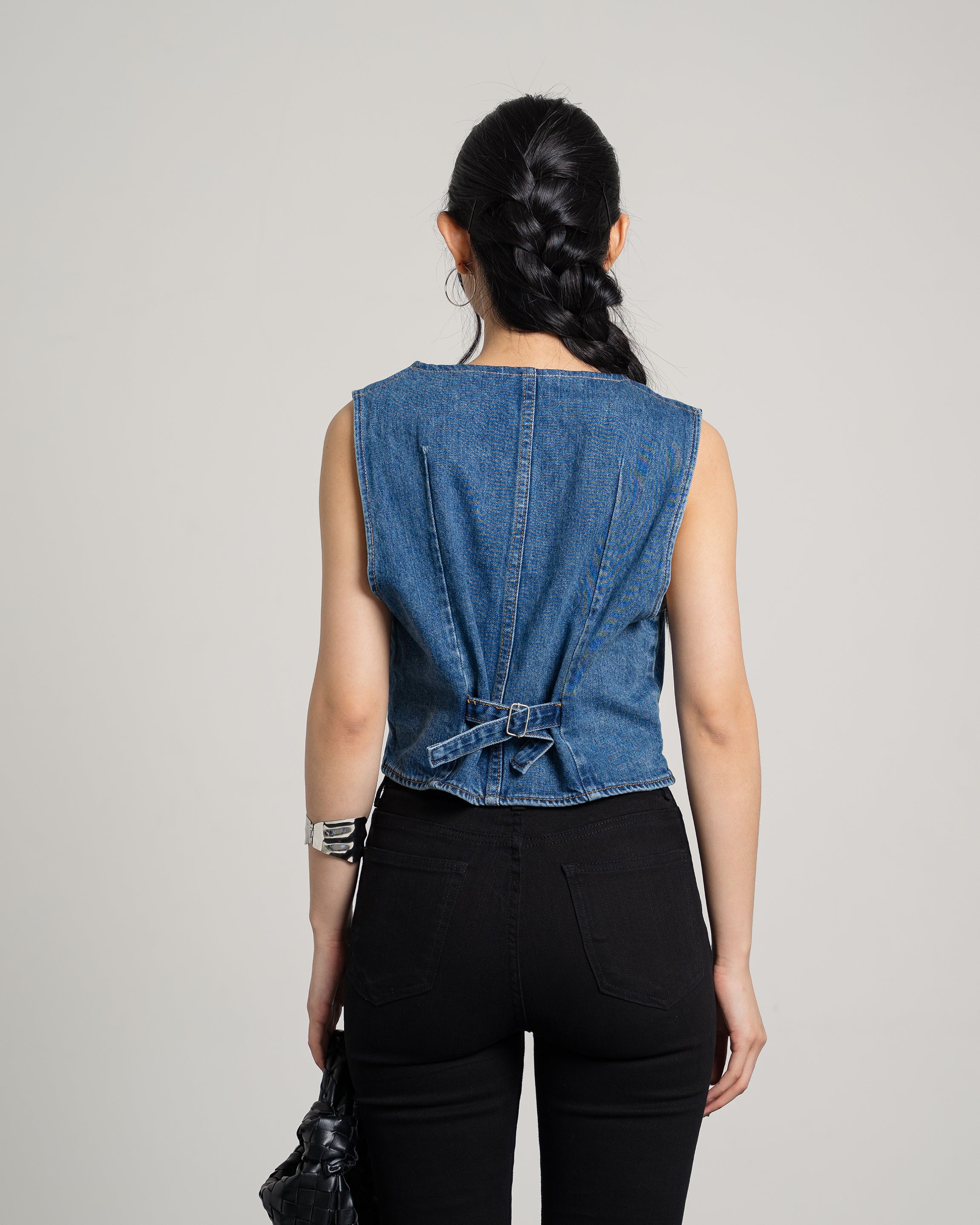 Orien Vest Denim Top