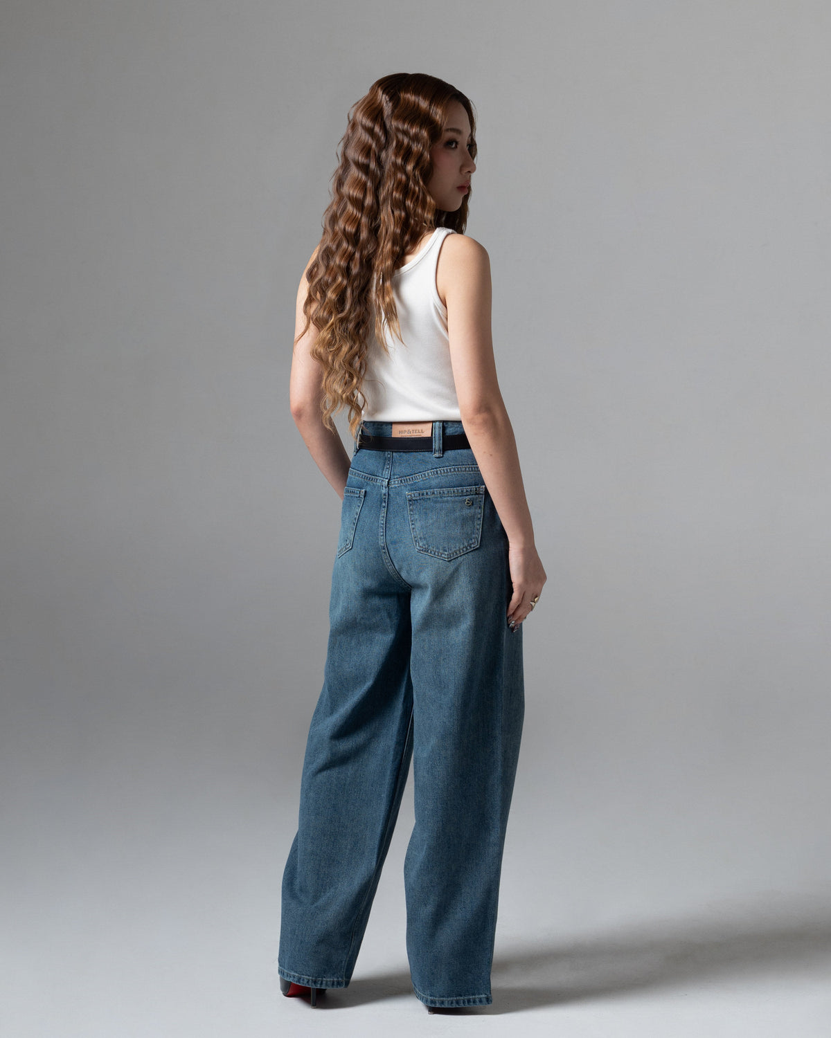 Coppen Straight Jeans, petite, tampak belakang