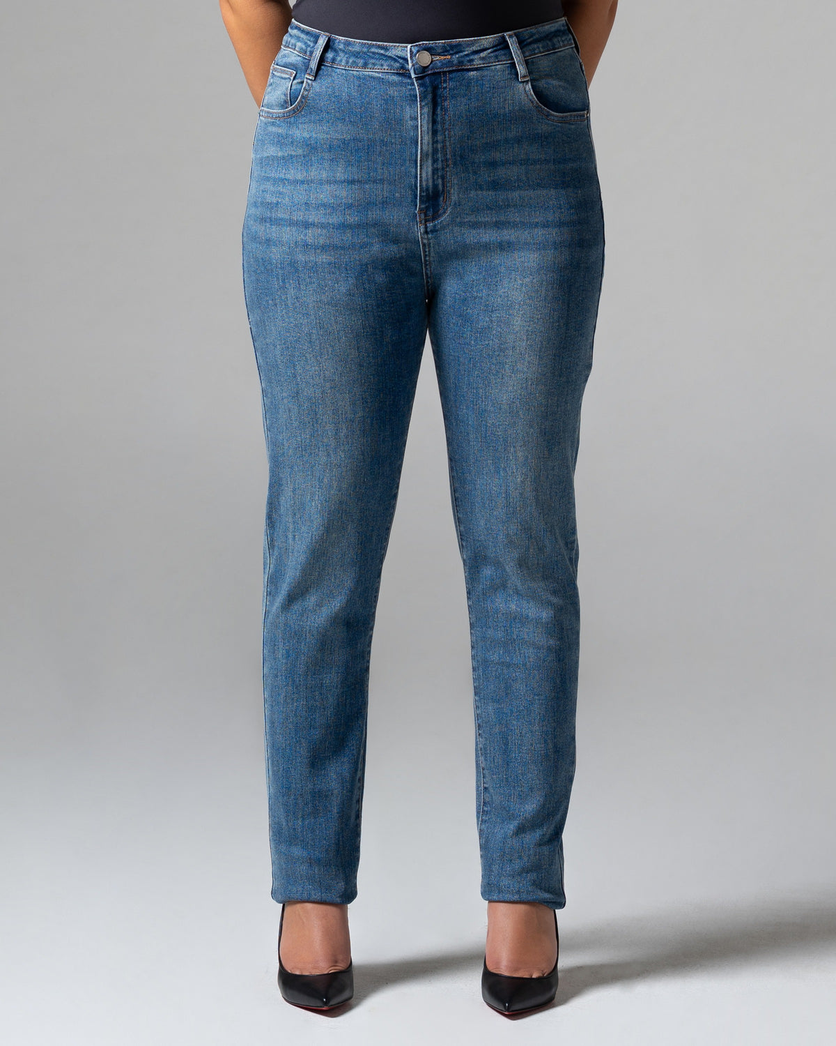 Khiel Skinny Jeans, mid size, detail depan