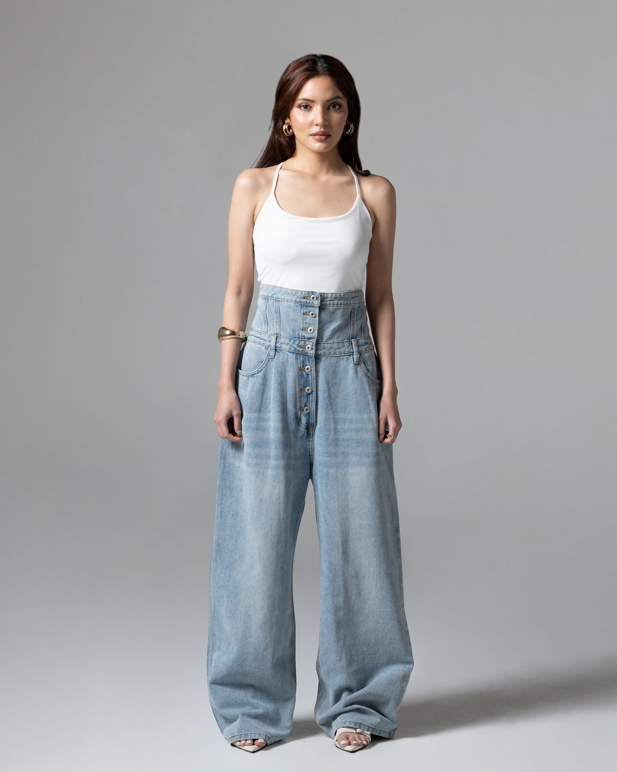 Kourtney Baggy Jeans, regular size, tampak depan