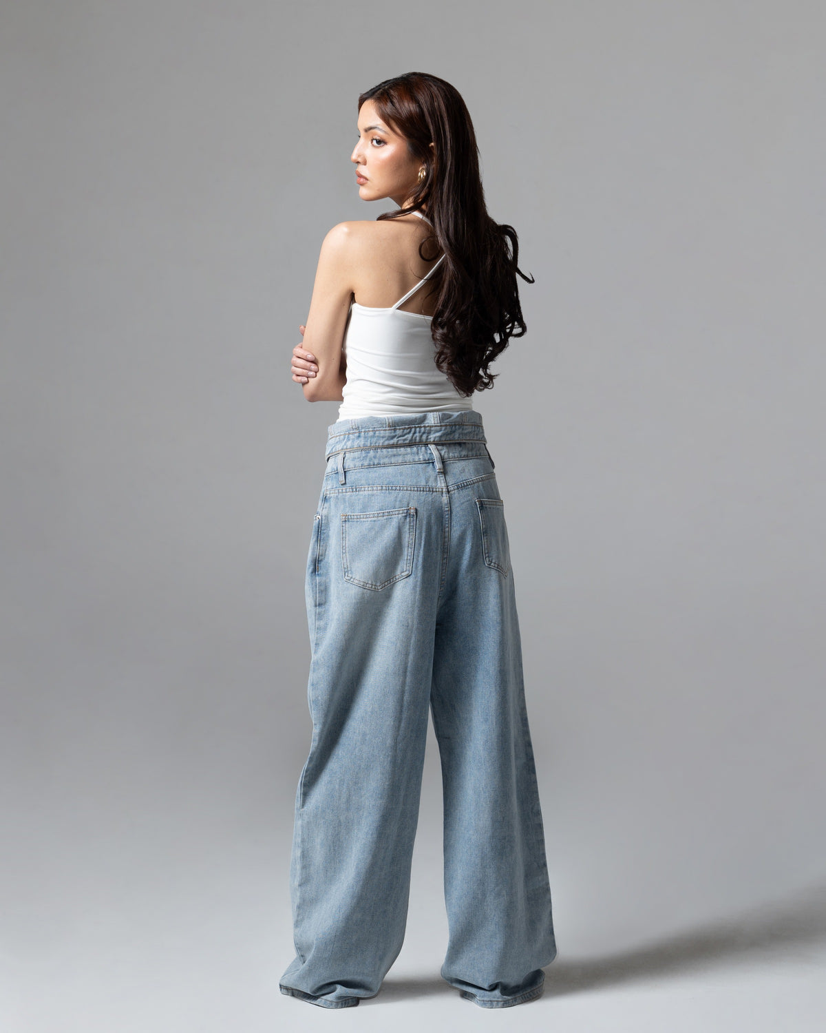 Kourtney Baggy Jeans, regular size, tampak depan
