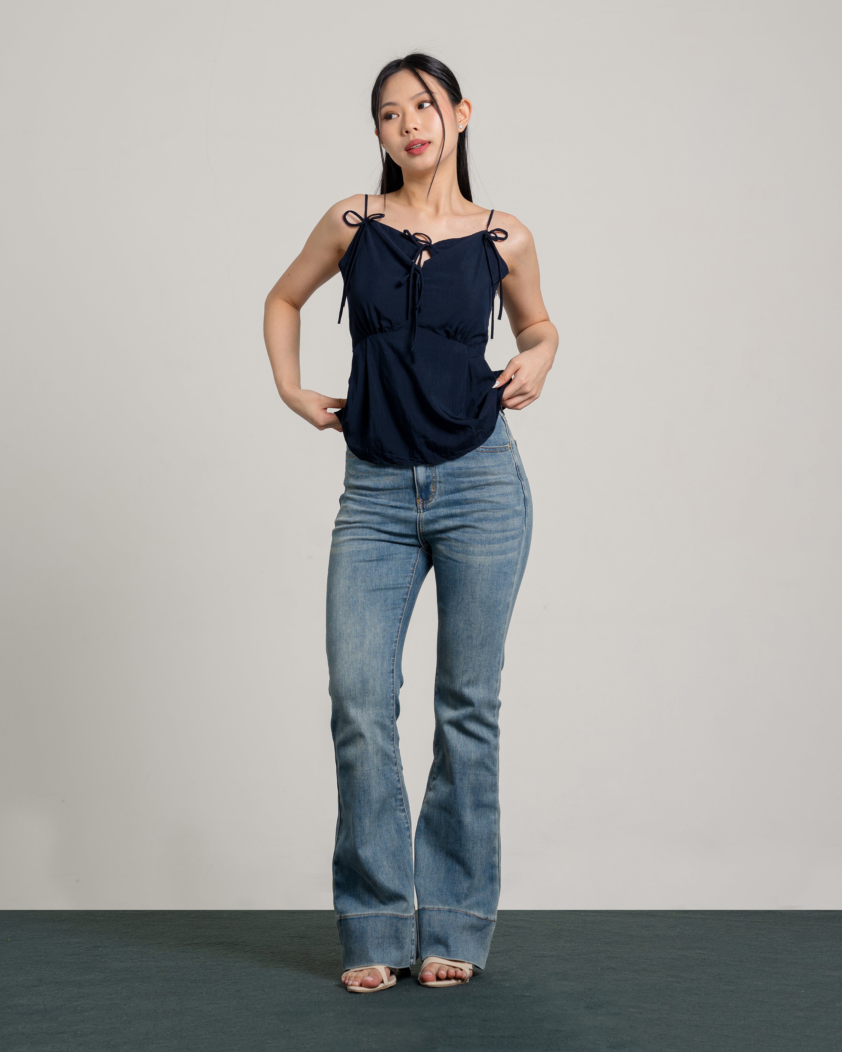 Ashley Flare Jeans in Light Blue