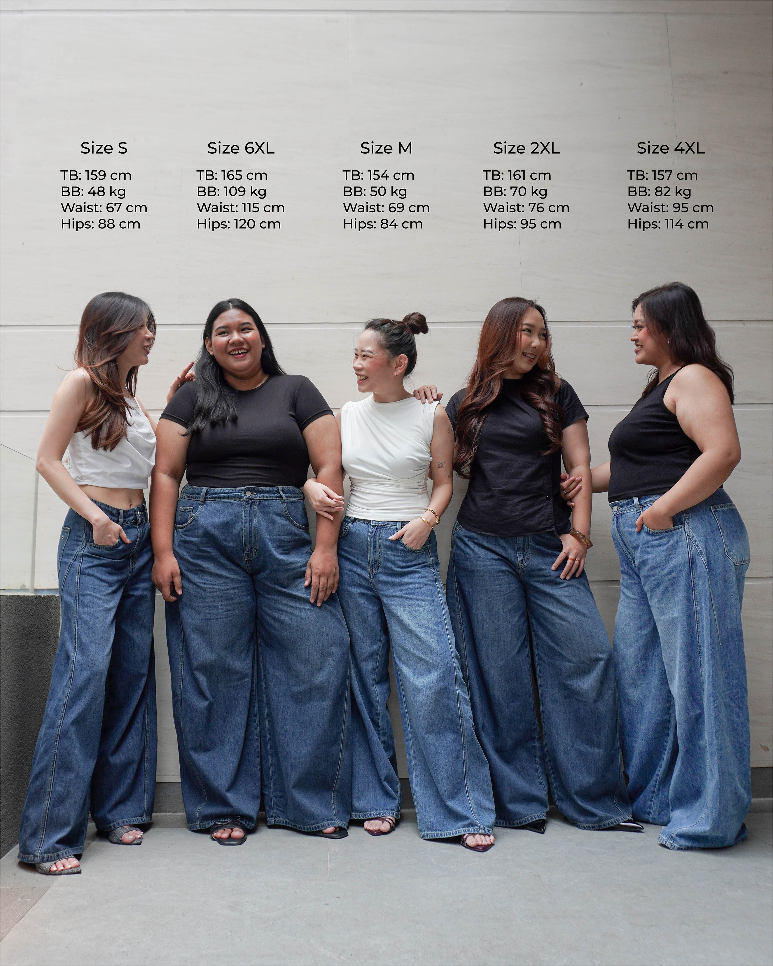 REAL Wide Jeans Dark Blue