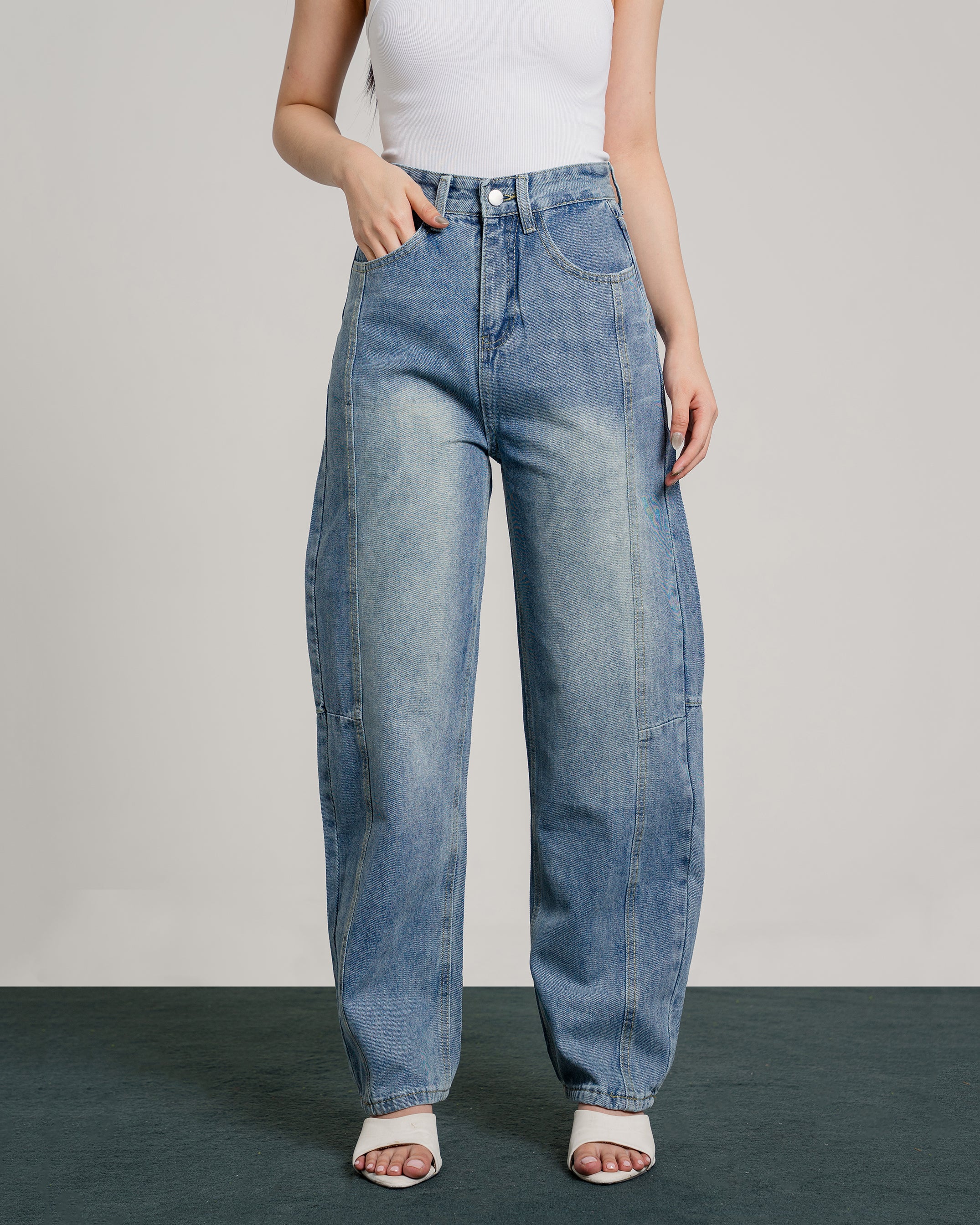 Daryl Highwaist Barrel Jeans