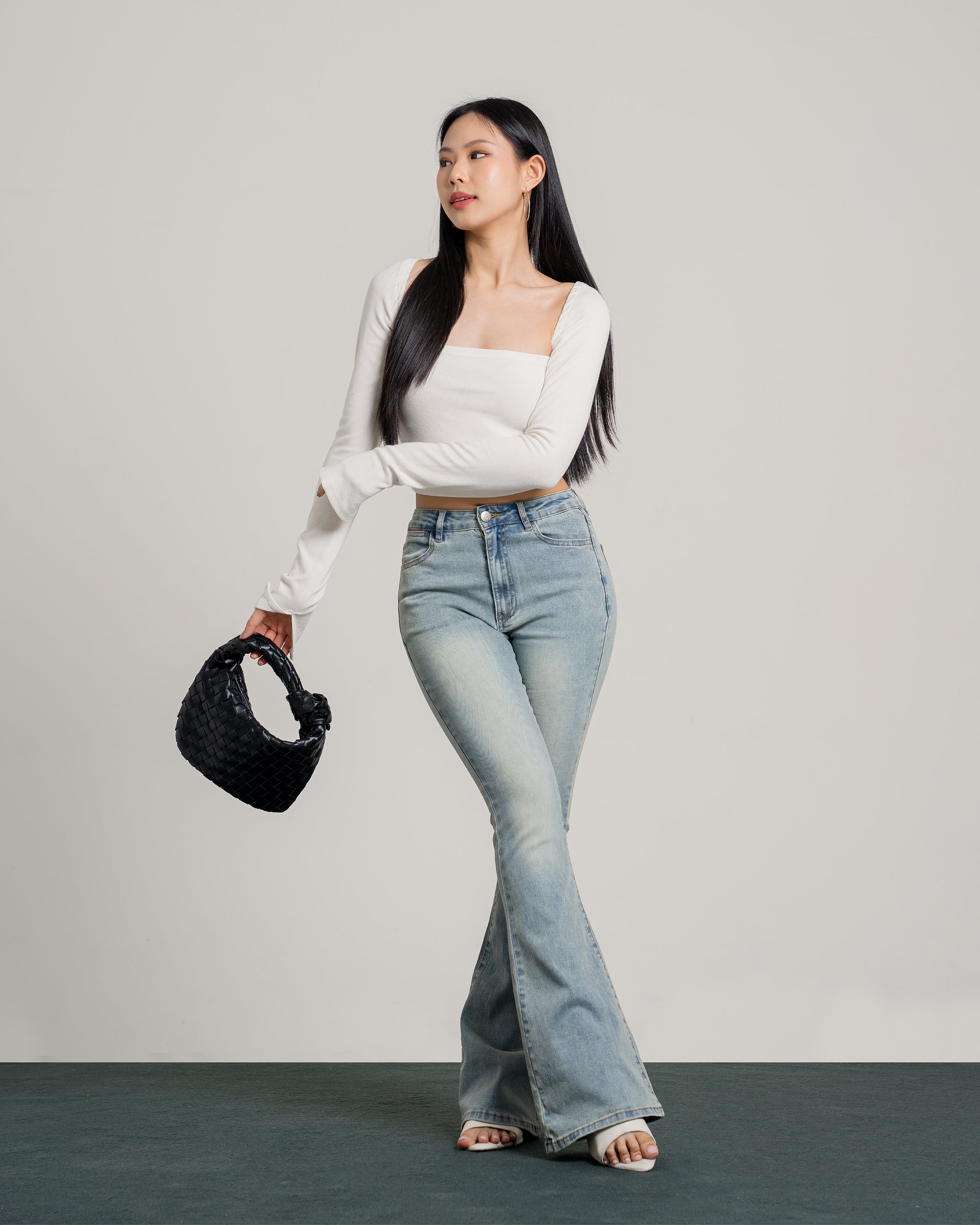 Kelly Flare Jeans in Light Blue