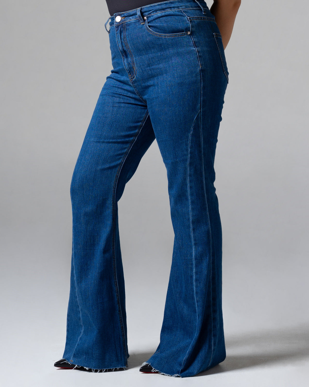 Blair Cutbray Jeans Dark Blue, mid size, detail depan