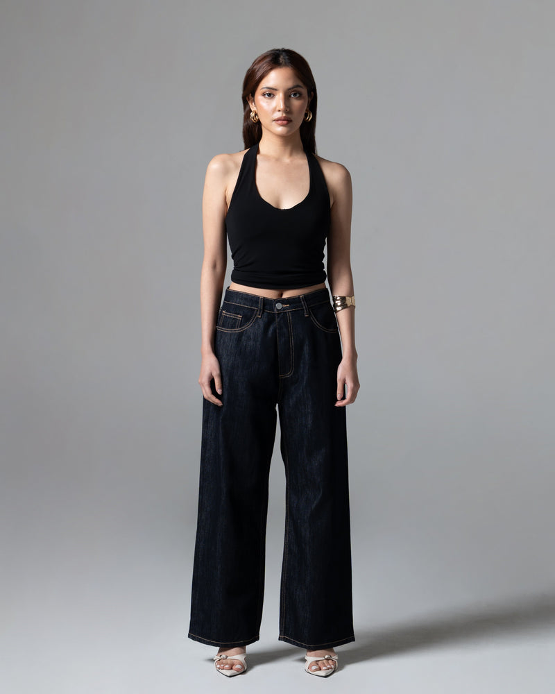 Cerise Straight Baggy Jeans