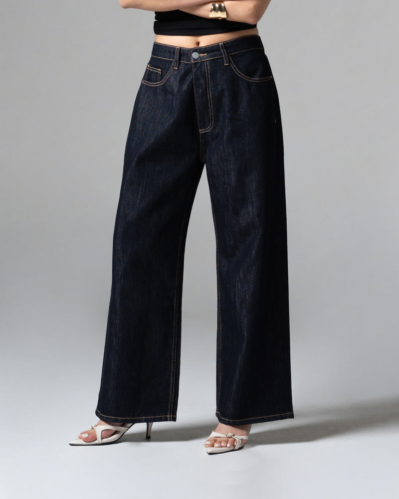 Cerise Straight Baggy Jeans