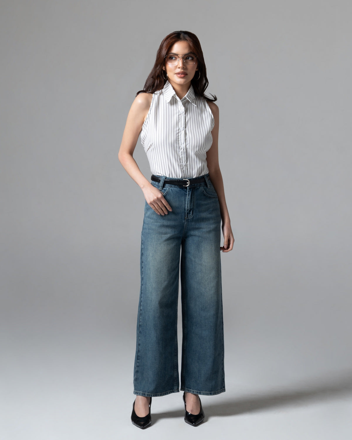 Coppen Straight Jeans, regular, tampak depan