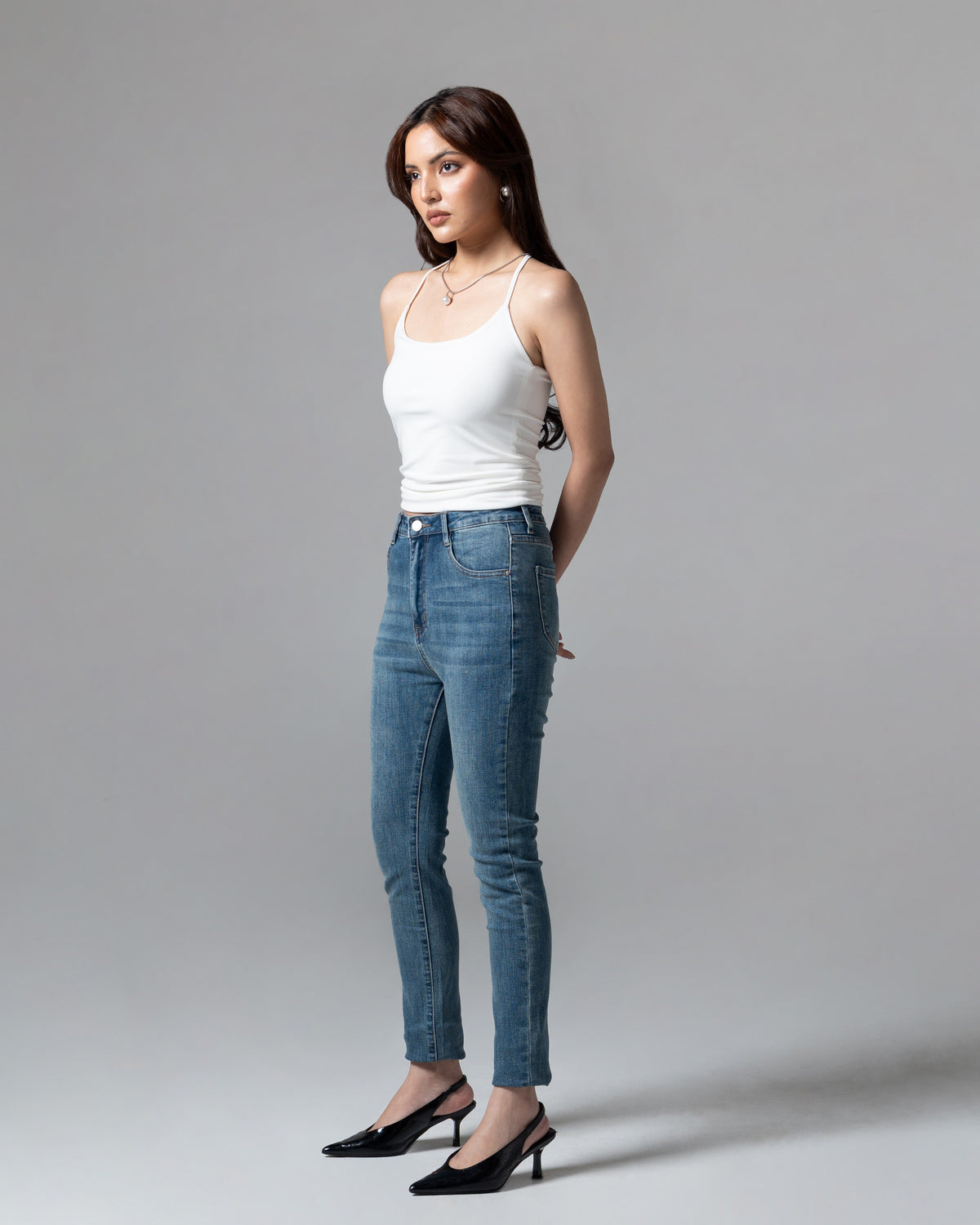 Khiel Skinny Jeans, regular size, tampak depan