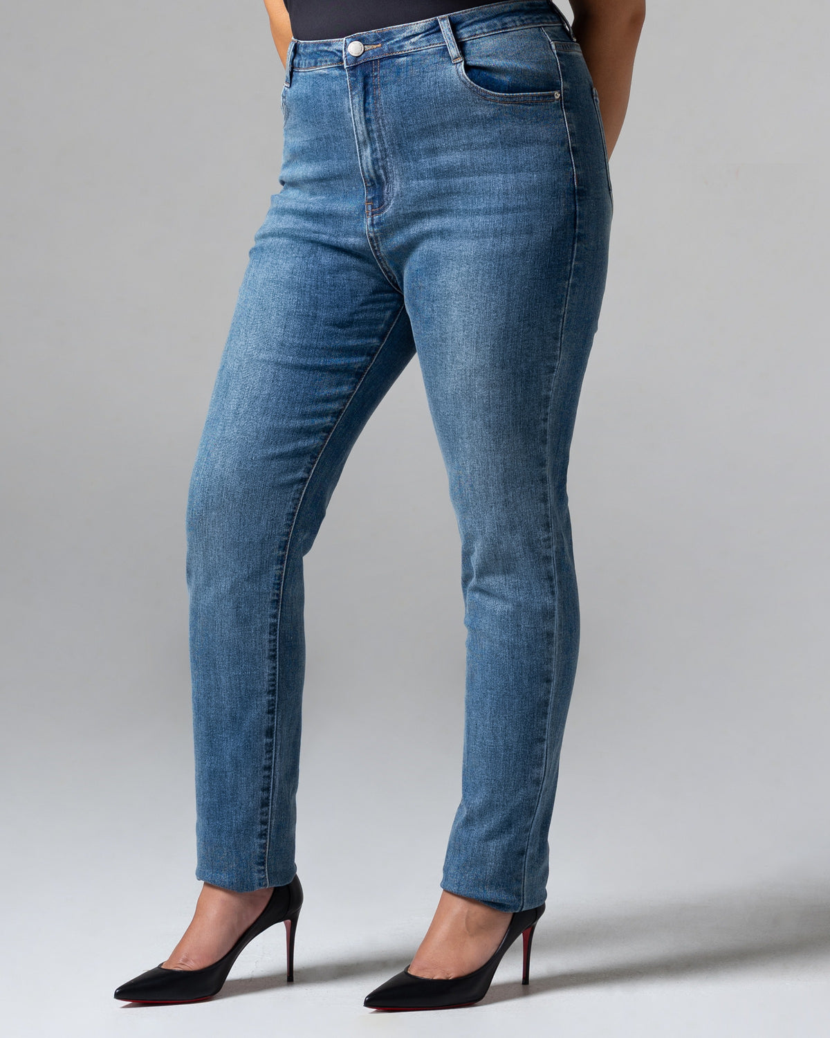 Khiel Skinny Jeans, mid size, detail depan
